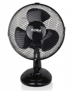 Ventilator de birou Floria ZLN-1211, Diametru 26 cm, Putere 25 W, 2 trepte de viteza, Functie oscilare