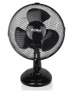 Ventilator de birou Floria ZLN-1211, Diametru 26 cm, Putere 25 W, 2 trepte de viteza, Functie oscilare