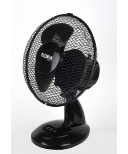 Ventilator de birou Floria ZLN-1211, Diametru 26 cm, Putere 25 W, 2 trepte de viteza, Functie oscilare