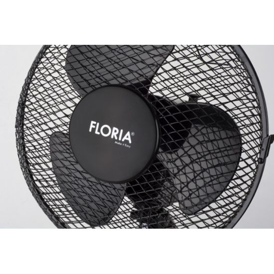 Ventilator de birou Floria ZLN-1211, Diametru 26 cm, Putere 25 W, 2 trepte de viteza, Functie oscilare