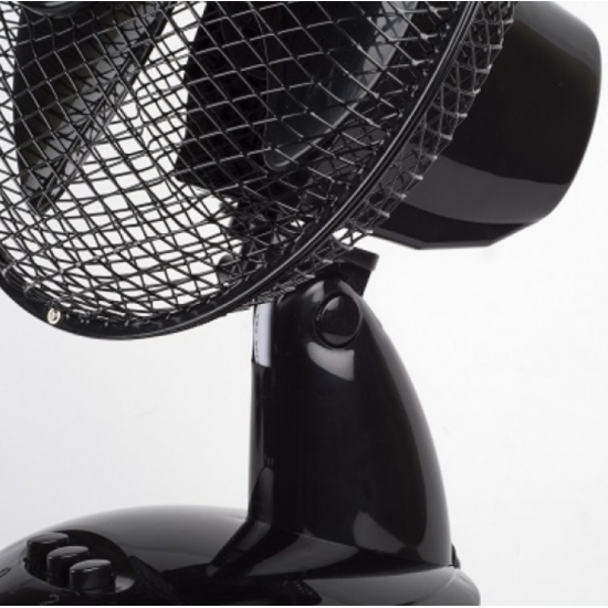 Ventilator de birou Floria ZLN-1211, Diametru 26 cm, Putere 25 W, 2 trepte de viteza, Functie oscilare