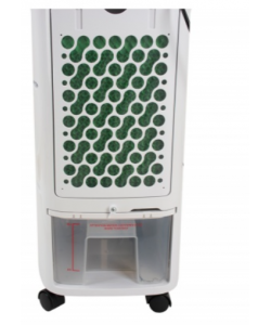 Ventilator cu racitor si purificator de aer mobil , Racire/Umidificare/Purificare, Telecomanda, Temporizator 1-12 ore Rezervor apa 7 l, Portabil, Alb