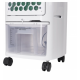 Ventilator cu racitor si purificator de aer mobil , Racire/Umidificare/Purificare, Telecomanda, Temporizator 1-12 ore Rezervor apa 7 l, Portabil, Alb