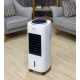 Ventilator cu racitor si purificator de aer mobil , Racire/Umidificare/Purificare, Telecomanda, Temporizator 1-12 ore Rezervor apa 7 l, Portabil, Alb