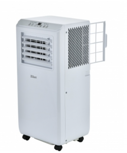 Aer conditionat portabil Zilan ZLN2495 Alb, functie de racire, dezumidificare si ventilatie, Telecomanda, 2 trepte de viteza, 7000 BTU