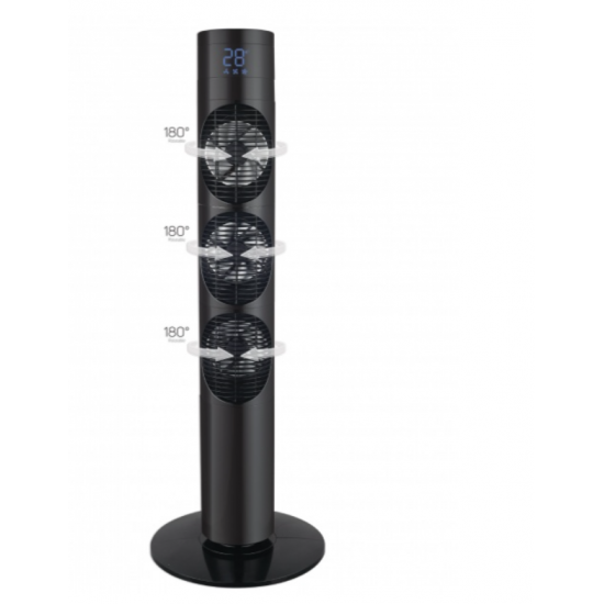 Ventilator turn Zilan ZLN-3420, Timer, Telecomanda, Trei trepte, Consum 3x20W, Debit de aer 1787 mc/ora