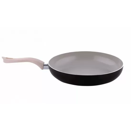 Tigaie ceramica Ertone ERT-MN 720, 20 cm, maner silicon detasabil, Crem/Negru Tigaie ceramica Ertone ERT-MN 720, 20 cm, maner silicon detasabil, Crem/Negru