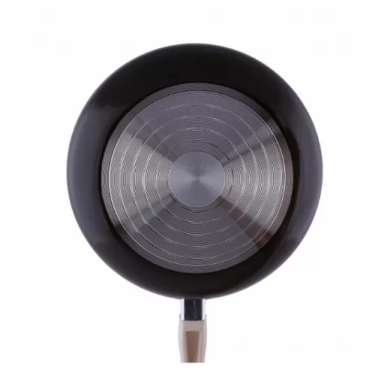 Tigaie ceramica Ertone ERT-MN 720, 20 cm, maner silicon detasabil, Crem/Negru Tigaie ceramica Ertone ERT-MN 720, 20 cm, maner silicon detasabil, Crem/Negru