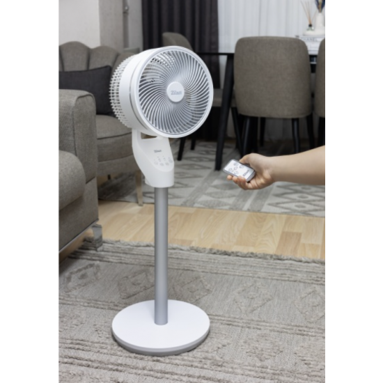 Circulator de aer Zilan ZLN1016, 3 trepte de viteza, 3 moduri presetate, motor AC, Oscilatie, Timer, 60W