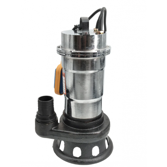 Pompa pentru apa murdara , cu plutitor si tocator , 3000 W , Adancime evacuare maxim 8 Metri, corp inox