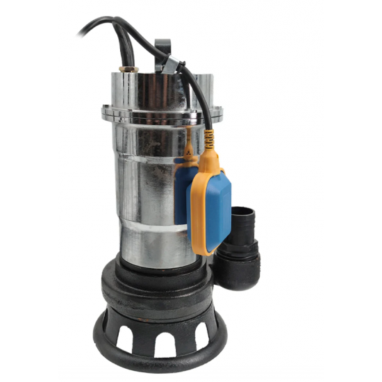 Pompa pentru apa murdara , cu plutitor si tocator , 3000 W , Adancime evacuare maxim 8 Metri, corp inox