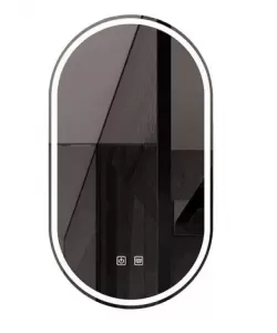 Oglinda LED Ovala 50x80, Velara Touch, Sistem Dezaburire, Dimabila Oglinda LED Ovala 50x80, Velara Touch, Sistem Dezaburire, Dimabila