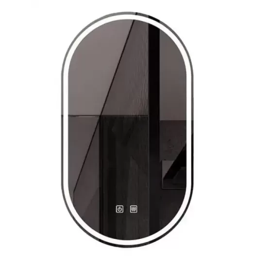 Oglinda LED Ovala 50x80, Velara Touch, Sistem Dezaburire, Dimabila Oglinda LED Ovala 50x80, Velara Touch, Sistem Dezaburire, Dimabila