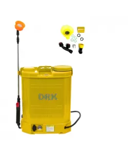 Pompa Stropit Electrica DRK 16 Litri, 4 Bar + Regulator Presiune, Vermorel cu Baterie Acumulator