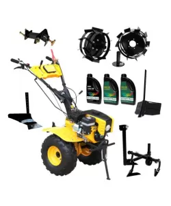 ProGARDEN Pachet Campo 873 Alpine motocultor 7CP + Prasitoare PRS20-45 + Plug simplu + Plug bilonat/rarita + Adaptor + 2 Roti metalice 350x6 + 3L Ulei ProGARDEN Pachet Campo 873 Alpine motocultor 7CP + Prasitoare PRS20-45 + Plug simplu + Plug bilonat/rarita + Adaptor + 2 Roti metalice 350x6 + 3L Ulei