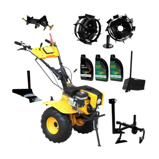 ProGARDEN Pachet Campo 873 Alpine motocultor 7CP + Prasitoare PRS20-45 + Plug simplu + Plug bilonat/rarita + Adaptor + 2 Roti metalice 350x6 + 3L Ulei ProGARDEN Pachet Campo 873 Alpine motocultor 7CP + Prasitoare PRS20-45 + Plug simplu + Plug bilonat/rarita + Adaptor + 2 Roti metalice 350x6 + 3L Ulei