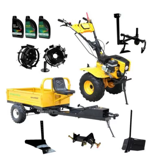 ProGARDEN Pachet Campo 873 Alpine motocultor 7CP + Prasitoare PRS20-45 + Remorca RM500T + Plug simplu + Plug bilonat/rarita + Adaptor reglabil + 2 Roti metalice 350x6 + 3L Ulei ProGARDEN Pachet Campo 873 Alpine motocultor 7CP + Prasitoare PRS20-45 + Remorca RM500T + Plug simplu + Plug bilonat/rarita + Adaptor reglabil + 2 Roti metalice 350x6 + 3L Ulei