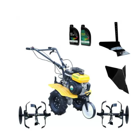 ProGARDEN Pachet Campo 703 Motocultor 7CP + Plug simplu + Plug bilonat/rarita + 2L Ulei ProGARDEN Pachet Campo 703 Motocultor 7CP + Plug simplu + Plug bilonat/rarita + 2L Ulei