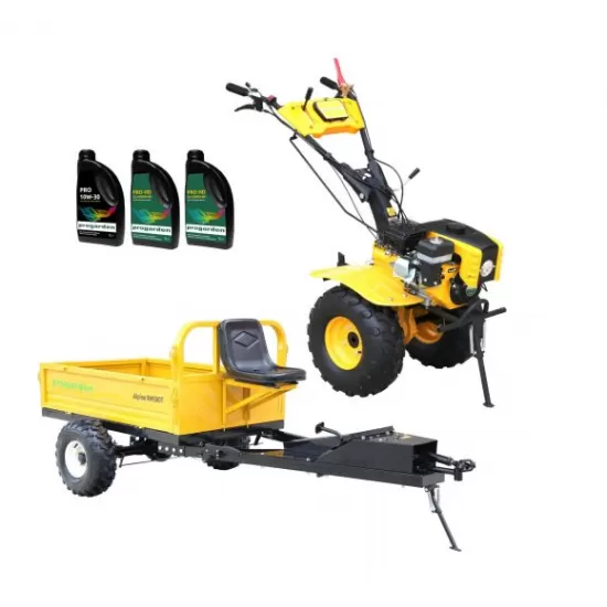 ProGARDEN Pachet Campo 873 Alpine motocultor 7CP + Remorca RM500T + 3L Ulei ProGARDEN Pachet Campo 873 Alpine motocultor 7CP + Remorca RM500T + 3L Ulei