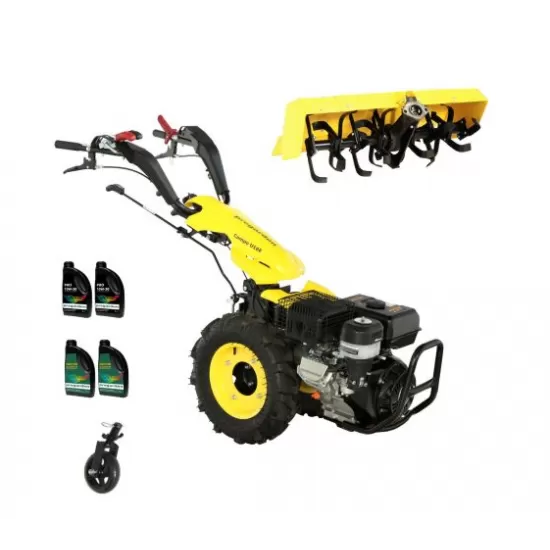 ProGARDEN Pachet Campo U16E Motocultor 14CP + Roata sustinere + Freza tractata FT90 + 4L Ulei ProGARDEN Pachet Campo U16E Motocultor 14CP + Roata sustinere + Freza tractata FT90 + 4L Ulei