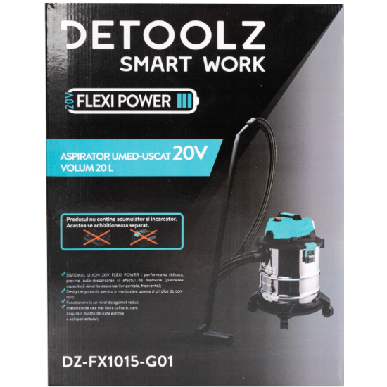 Aspirator umed-uscat 20V, volum 20L