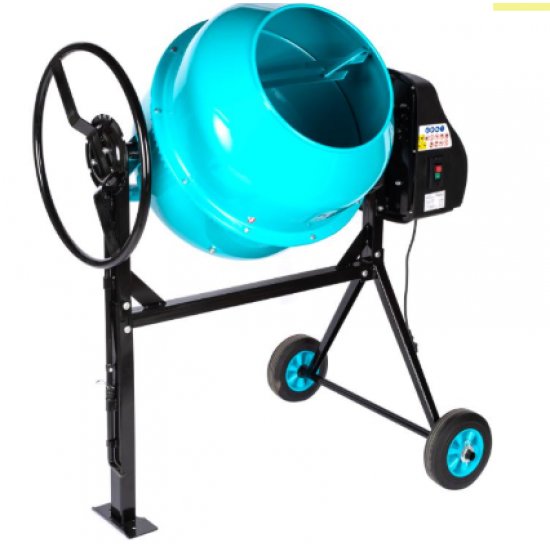 Betoniera Detoolz 180L, 1000W, cu roti si coroana de fonta