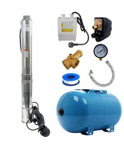 Kit Hidrofor 50L cu Pompa submersibila Zinith Italy - 4STM508, 1.65W, 100m, 200 l/min, 1 tol (25mm)  Kit Hidrofor 50L cu Pompa submersibila Zinith Italy - 4STM508, 1.65W, 100m, 200 l/min, 1 tol (25mm)