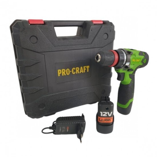 Autofiletanta Procraft Industrial PA12Li DFR, 12V, 2 Ah, 350-1200 rotatii