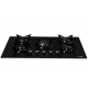 Plita incorporabila Hausberg HB-565NG, Negru, Gaz, 5 arzatoare