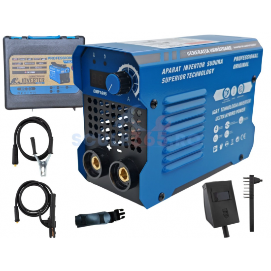 Aparat de sudura tip Invertor 494A, IN VALIZA, reglaj, afisaj digital, ventilat, 1.6-4mm, URAL MASH PROFESSIONAL CMP1695