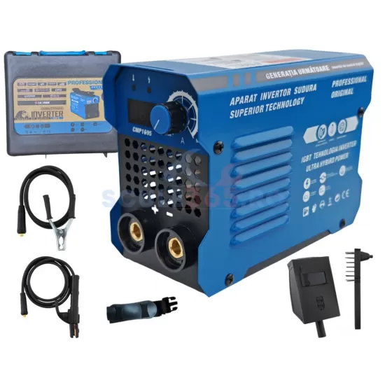 Aparat de sudura tip Invertor 494A, IN VALIZA, reglaj, afisaj digital, ventilat, 1.6-4mm, URAL MASH PROFESSIONAL CMP1695