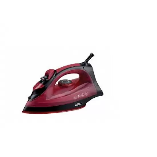 Fier de calcat talpa ceramica ZILAN ZLN-2188 Visiniu, Putere 2200W, calcare cu aburi si uscata, functie autocuratare