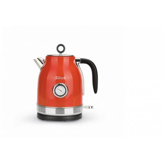 Fierbator RETRO Zilan ZLN7033 Rosu, Capacitate 1.7 Litri, Putere 2200W, Rotire 360