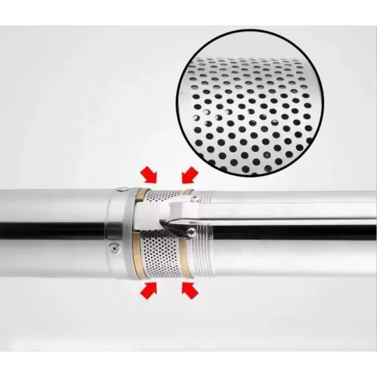 Pompa submersibila multietajata de mare adancime DDT, 4SDM10/12, 1500 W, apa curata, carcasa inox-fonta, debit maxim 8000 L/h, inaltime maxima 120m, diametru pompa 100 mm, panou comanda, 15m cablu 4 f Pompa submersibila multietajata de mare adancime DDT, 4SDM10/12, 1500 W, apa curata, carcasa inox-fonta, debit maxim 8000 L/h, inaltime maxima 120m, diametru pompa 100 mm, panou comanda, 15m cablu 4 f