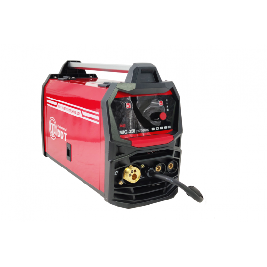 Invertor/Aparat de sudura, DDT-2005, cu rola sarma si electrod/gaz, MIG/MMA DDT PROFESSIONAL, 230 V, 20-350 A curent, 0.8-1.0 mm diametru sarma de sudura, 1.6-5mm diametru electrod de sudura