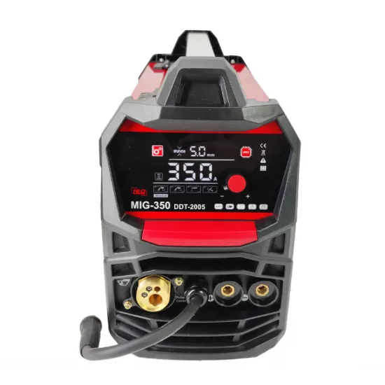 Invertor/Aparat de sudura, DDT-2005, cu rola sarma si electrod/gaz, MIG/MMA DDT PROFESSIONAL, 230 V, 20-350 A curent, 0.8-1.0 mm diametru sarma de sudura, 1.6-5mm diametru electrod de sudura Invertor/Aparat de sudura, DDT-2005, cu rola sarma si electrod/gaz, MIG/MMA DDT PROFESSIONAL, 230 V, 20-350 A curent, 0.8-1.0 mm diametru sarma de sudura, 1.6-5mm diametru electrod de sudura