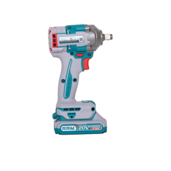 TOTAL - MASINA DE INSURUBAT CU IMPACT CU ACUMULATOR 20V-2.0AH LI-ION (INCLUDE 2 ACUMULATORI,1 INCARC