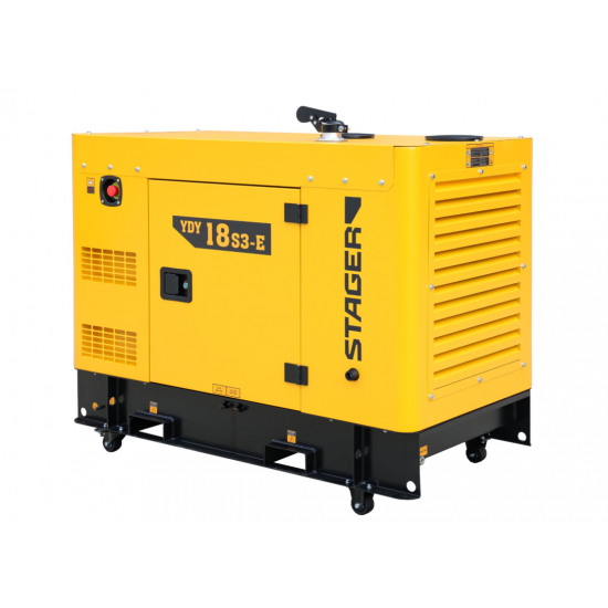 Stager YDY18S3-E Generator insonorizat 18kVA, 23A, 1500rpm, trifazat, diesel