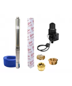 Pompa submersibila de mare adancime, DDT, 4SDM3-7, 1500 W, 7 m³/h, 7 turbine, Inox, 30 m cablu + Presostat electronic automat, DDT, LS-4 + accesorii Pompa submersibila de mare adancime, DDT, 4SDM3-7, 1500 W, 7 m³/h, 7 turbine, Inox, 30 m cablu + Presostat electronic automat, DDT, LS-4 + accesorii