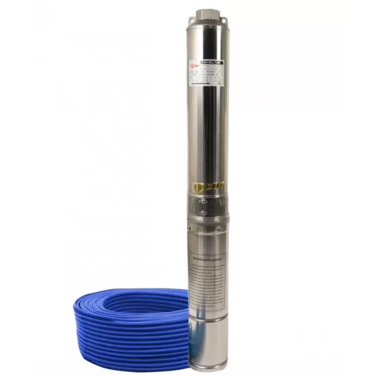 Pompa submersibila de mare adancime, DDT, 4SDM3-7, 1500 W, 7 m³/h, 7 turbine, Inox, 30 m cablu + Presostat electronic automat, DDT, LS-4 + accesorii Pompa submersibila de mare adancime, DDT, 4SDM3-7, 1500 W, 7 m³/h, 7 turbine, Inox, 30 m cablu + Presostat electronic automat, DDT, LS-4 + accesorii