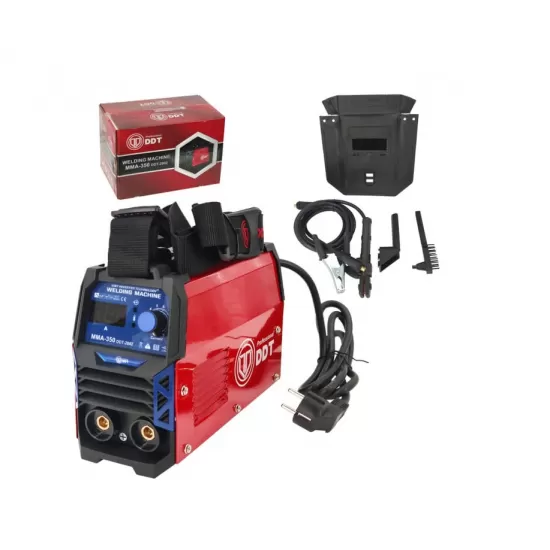 Pachet Aparat de sudura DDT PROFESSIONAL DDT-2002 , MMA 350A, afisaj electronic LCD, Invertor, tehnologie inalta + Masca Sudura Automata cu Reglaj si Cristale Pachet Aparat de sudura DDT PROFESSIONAL DDT-2002 , MMA 350A, afisaj electronic LCD, Invertor, tehnologie inalta + Masca Sudura Automata cu Reglaj si Cristale
