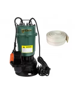 Pompa submersibila apa murdara, cu plutitor, fara tocator, DDT, WQD10, 2200 W+ Furtun pompieri 2 toli 20 m Pompa submersibila apa murdara, cu plutitor, fara tocator, DDT, WQD10, 2200 W+ Furtun pompieri 2 toli 20 m