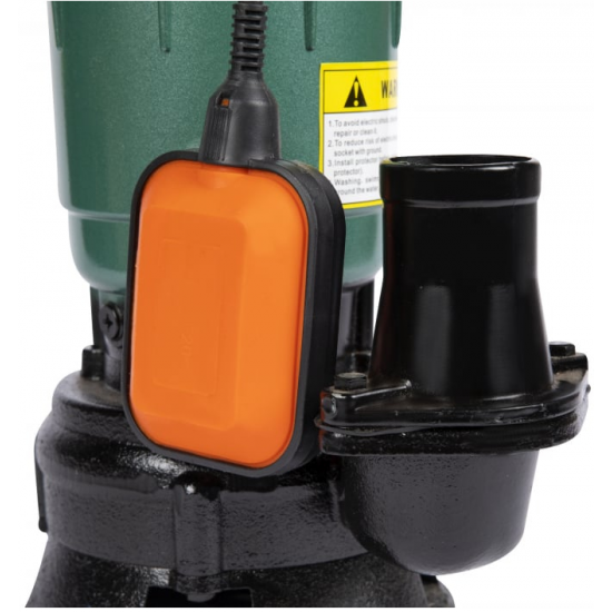 Pompa submersibila apa murdara, cu plutitor, fara tocator, DDT, WQD10, 2200 W+ Furtun pompieri 2 toli 20 m