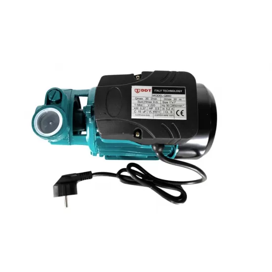 Pachet Pompa de suprafata DDT QB60, 370 W, aspiratie 7 m, refulare 30 m, BOBINAJ CUPRU + Presostat electronic automat DDT LS1, 1.1kW, 10 bar Pachet Pompa de suprafata DDT QB60, 370 W, aspiratie 7 m, refulare 30 m, BOBINAJ CUPRU + Presostat electronic automat DDT LS1, 1.1kW, 10 bar