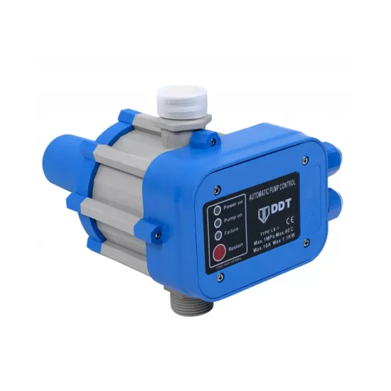 Pachet Pompa de suprafata, DDT, JET100L, 1500 W, Fonta, Bobinaj 100% cupru + Presostat electronic automat DDT LS1, 1.1kW, 10 bar Pachet Pompa de suprafata, DDT, JET100L, 1500 W, Fonta, Bobinaj 100% cupru + Presostat electronic automat DDT LS1, 1.1kW, 10 bar