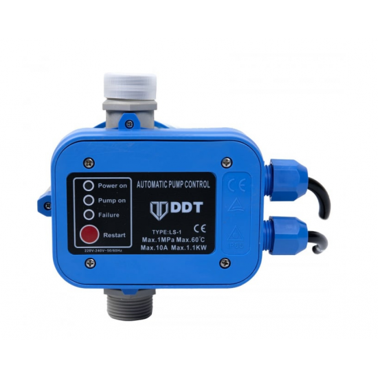 Pachet Pompa autoamorsanta de suprafata, DDT, JS100, 2200 W, 3000l/h + Presostat electronic automat DDT LS1, 1.1kW, 10 bar