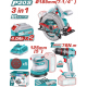 TOTAL - KIT COMBO 20V -4.0Ah - FIERASTRAU CIRCULAR, SLEFUITOR , MASINA DE GAURIT CU IMPACT (INCLUDE