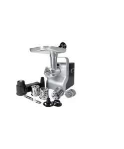 Masina de tocat carne multifunctionala ZILAN ZLN0126, Negru/Gri 2100 W, 3 viteze, Accesorii pentru feliat legume, Accesoriu pentru carnati, Accesorii pentru feliere si maruntire, Cutit inox,