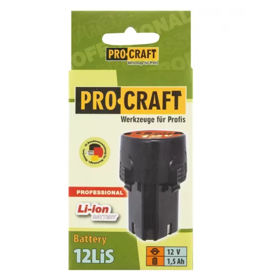 Acumulator Procraft PA12LiS , 12 V, 1.5 Ah