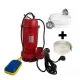 Pachet Cu Pompa apa murdara din fonta DDT rosie WQD10 cu plutitor, 1100 W, 15 m³/h + Furtunul de pompier 2'' 20 m, 8 bari, cu cuple + Furtunul de pompier 2'' 20 m, 8 bari